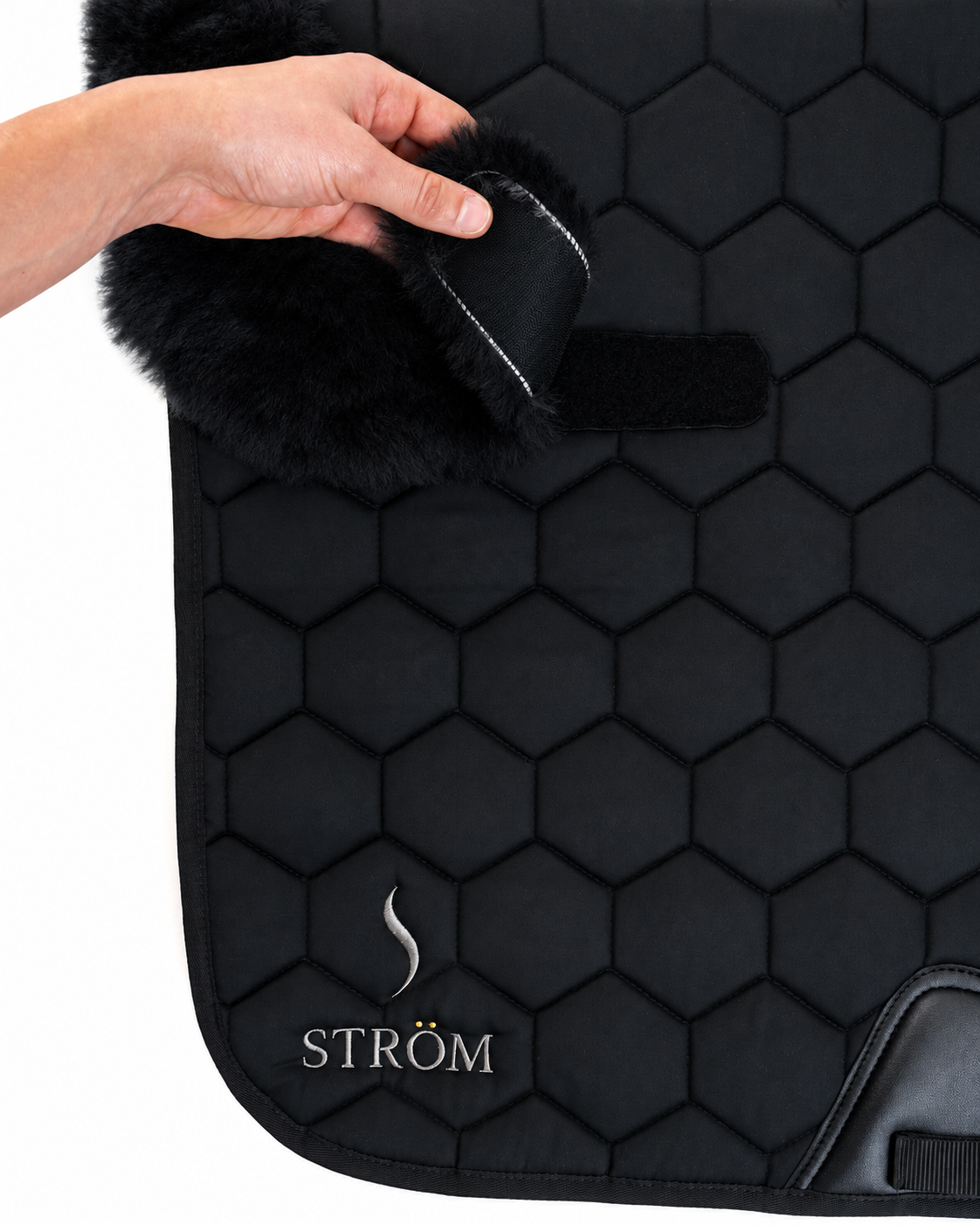 Saddle Pad Full Sheepskin Liner - Noir