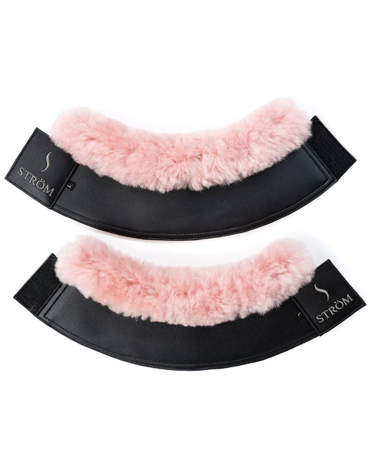Bell Boot Sheepskin Trims - Blush
