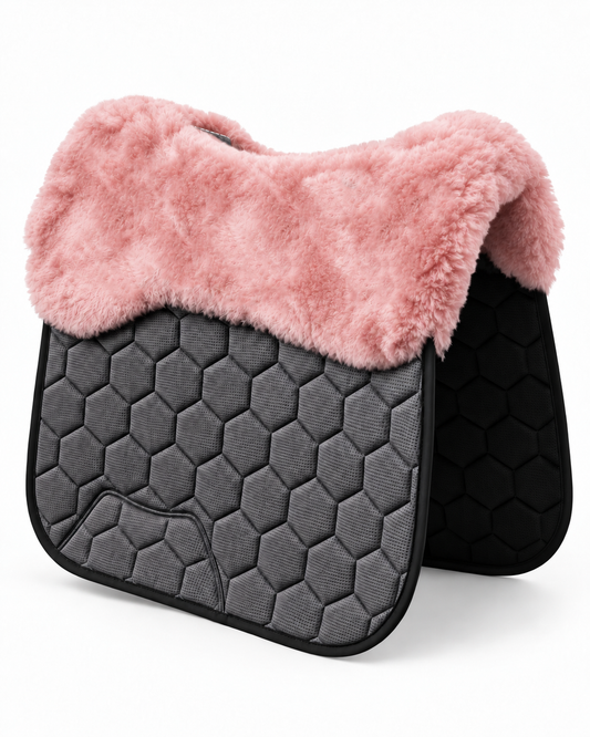 Saddle Pad Full Sheepskin Liner - Blush