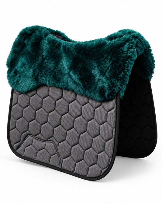 Saddle Pad Full Sheepskin Liner - Forest