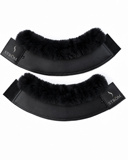 Bell Boot Sheepskin Trims - Noir