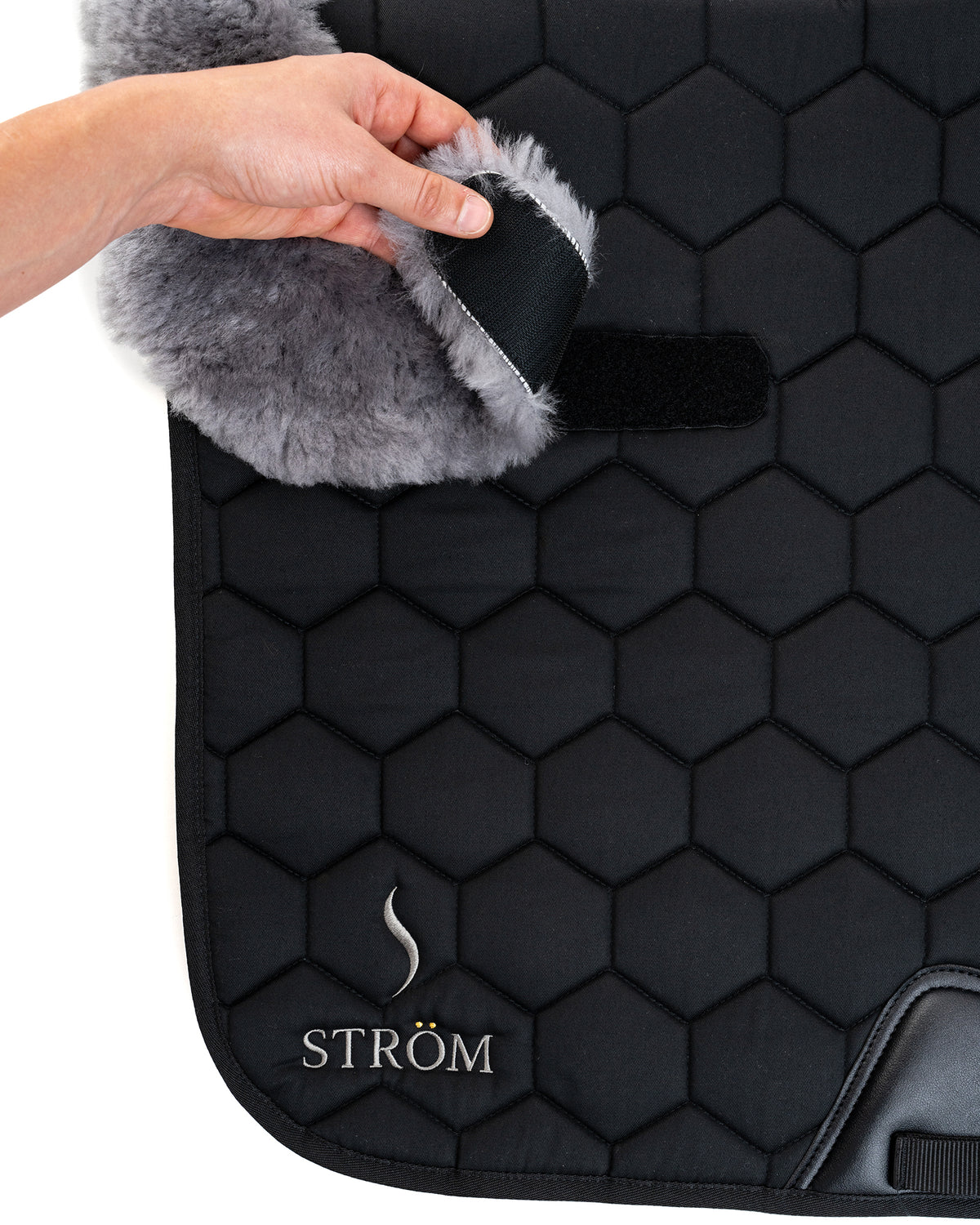 Ström Switch Full Fur Saddle Pad - Stone